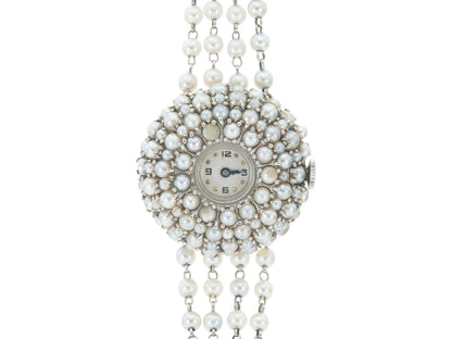 Vintage 1970s Lucien Piccard Pearl Watch