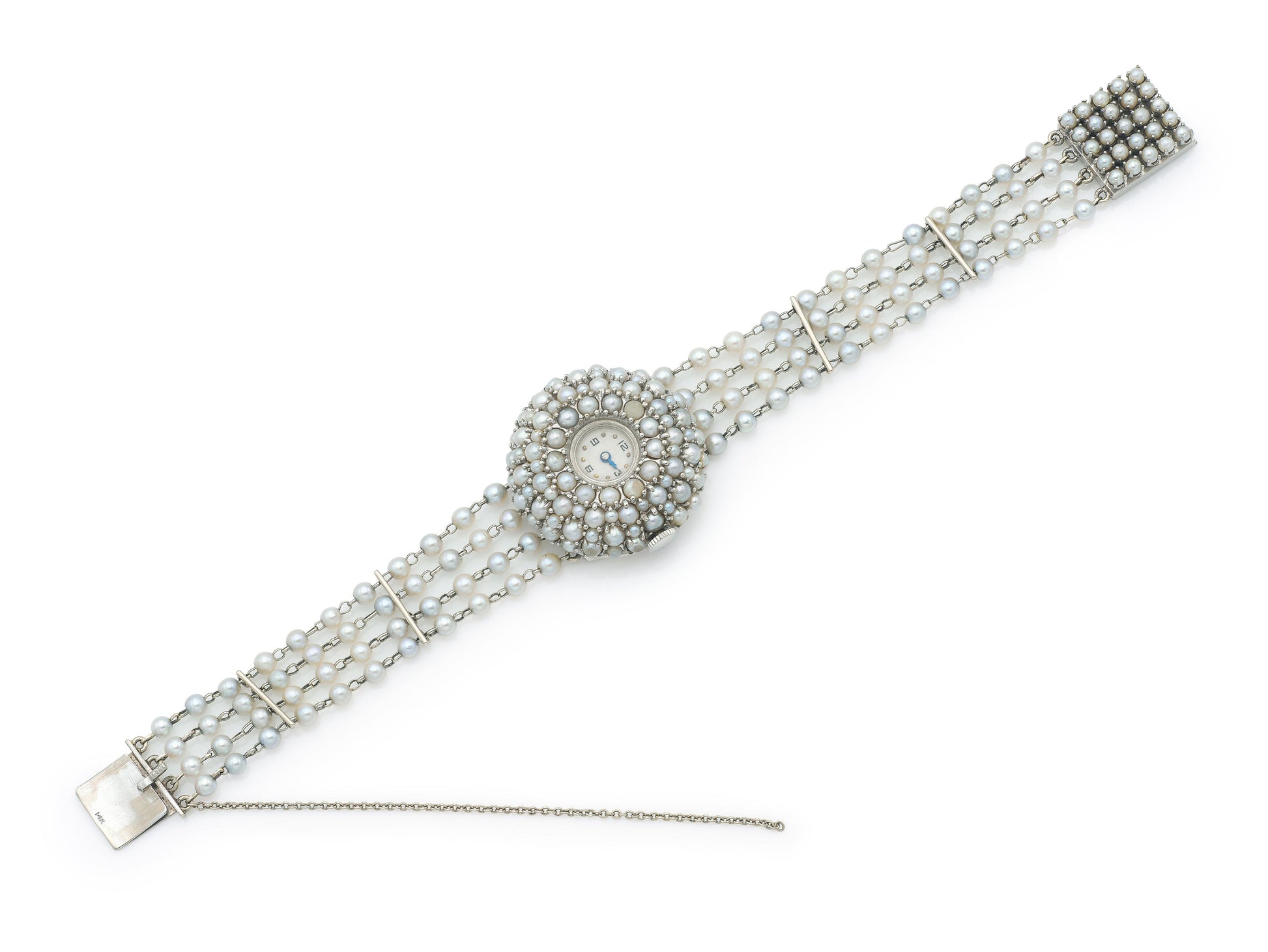Vintage 1970s Lucien Piccard Pearl Watch