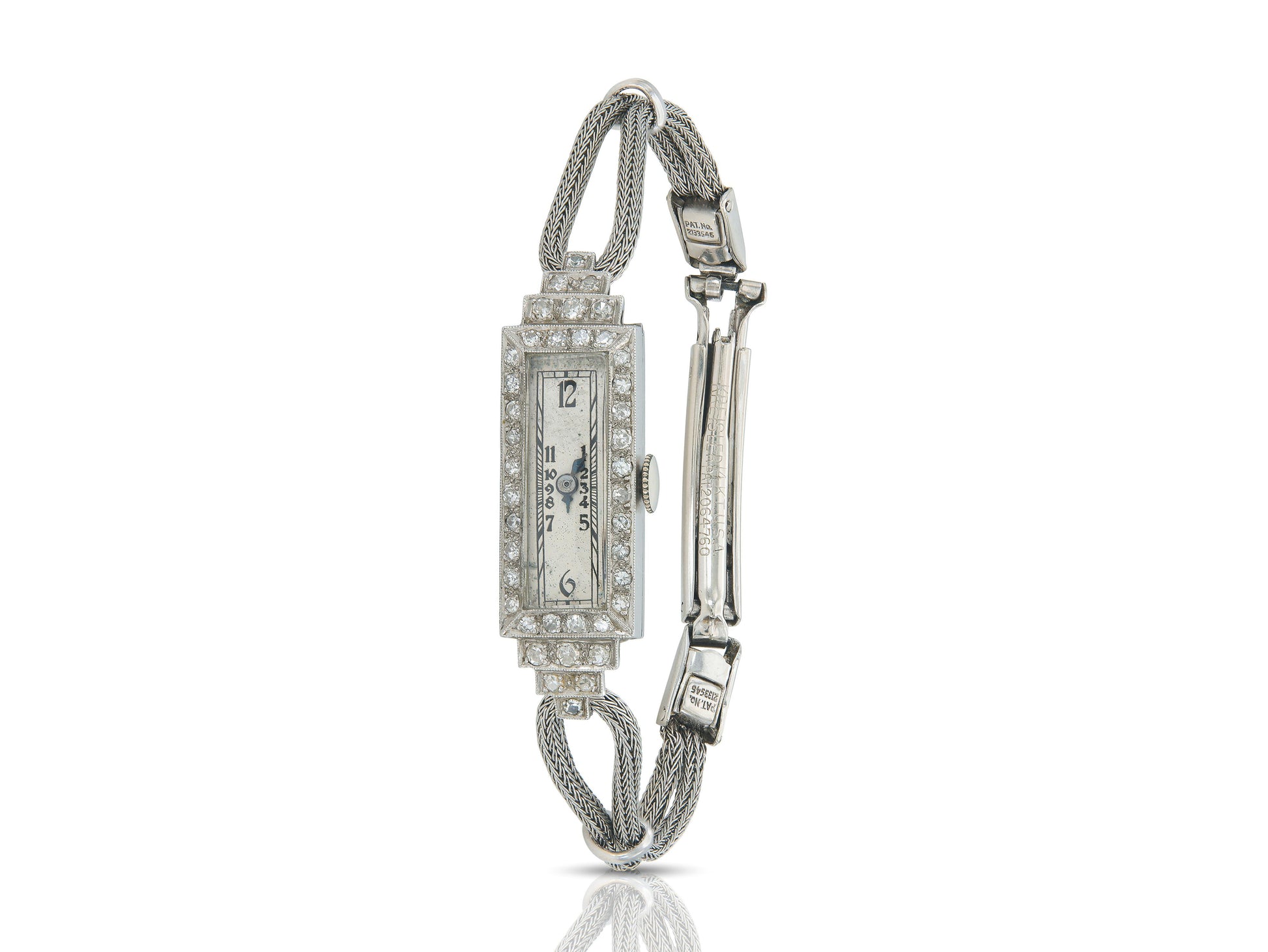 Antique Art Deco 1920s Kreisler 0.90 Carat Diamond Watch