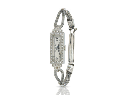Antique Art Deco 1920s Kreisler 0.90 Carat Diamond Watch